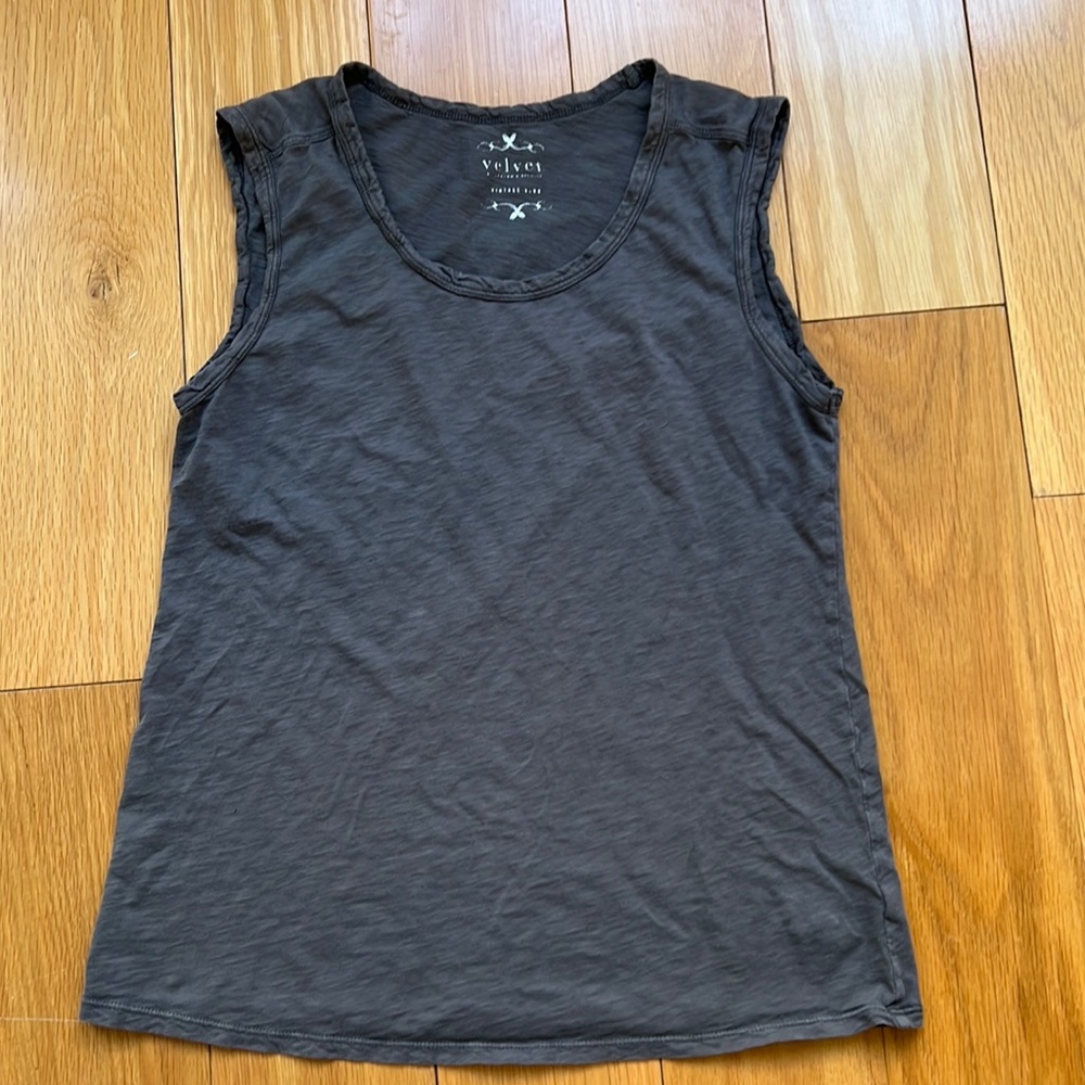 Grey tank by Velvet, size petite
